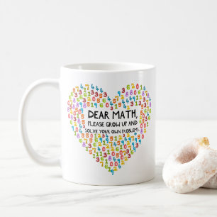 Mug Enseignant en mathématiques amusant Coeur arc-en-c