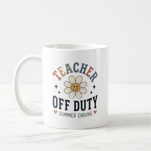 Mug Enseignant hors service drôle de fin d'été Enseign