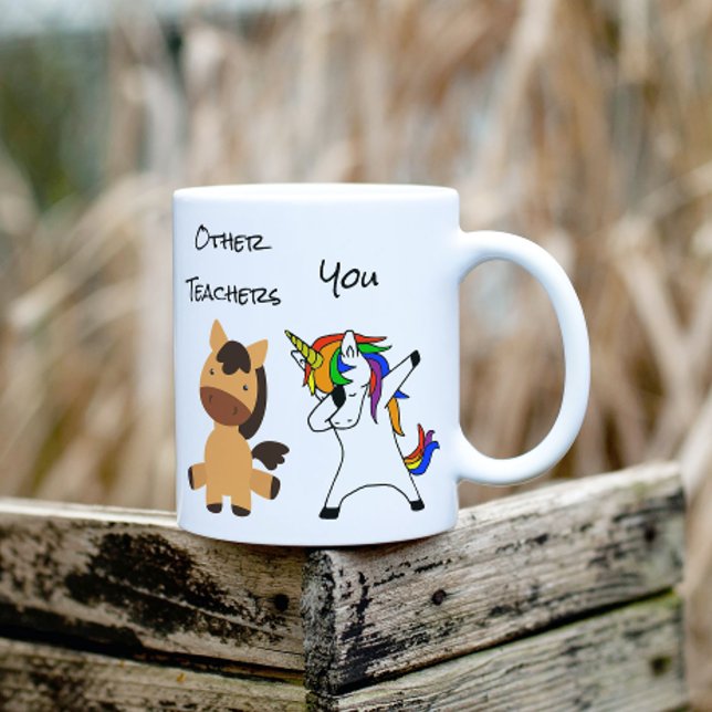 Mug Enseignant Unicorn Horse drôle Cadeau Enseignement (Créateur téléchargé)