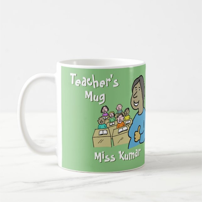 Mug Enseignante asiatique avec classe (Gauche)
