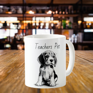 Mug Enseignants Animaux de compagnie=Dessin du Beagle
