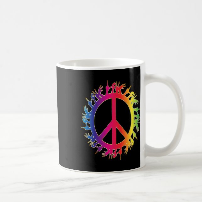 Mug Enseignants de la langue des signes de la paix sou (Droite)