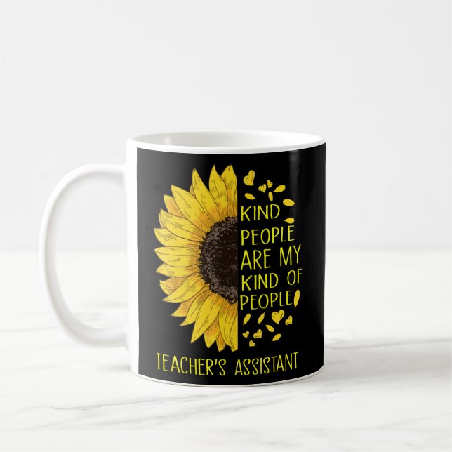 Mug Enseignants Sunflower Assistant Gentils Les gens s (Gauche)