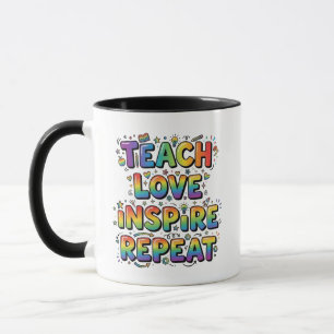 Mug Enseignement Personnalisé Aimer Inspirer Répéter P