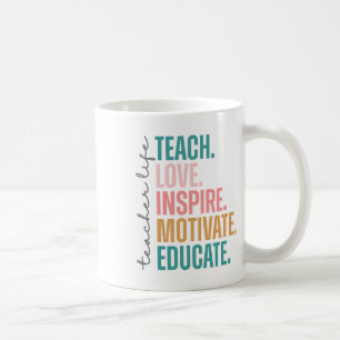 Mug Enseigner Amour Inspirer Motiver Retour à l'école