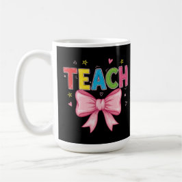 Mug Enseigner Coquette Bow Crayon Enseignant Enfants D