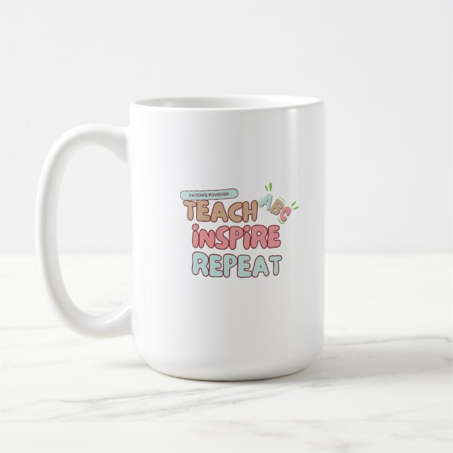 Mug "Enseigner, inspirer, répéter" (Gauche)