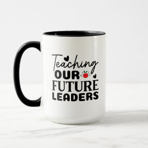 Mug Enseigner nos futurs leaders Wordart