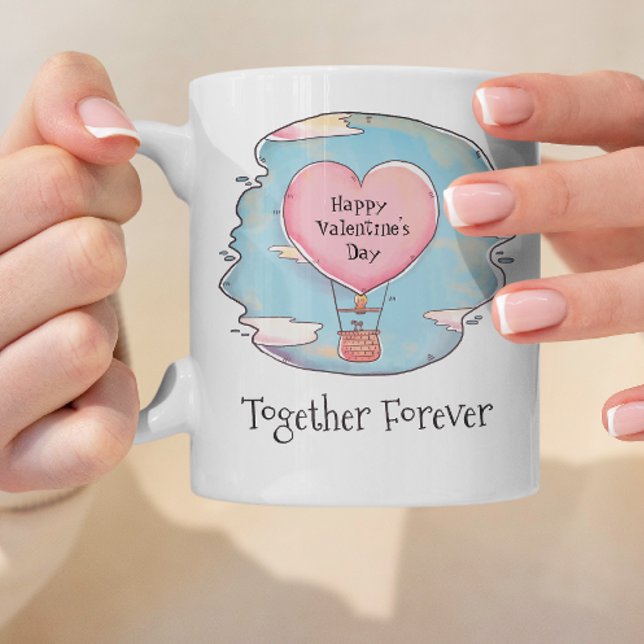 Mug Ensemble Joyeux Valentines Jour Nom personnalisé (Créateur téléchargé)