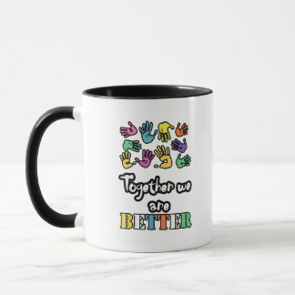 Mug Ensemble nous sommes forts et meilleurs motivation