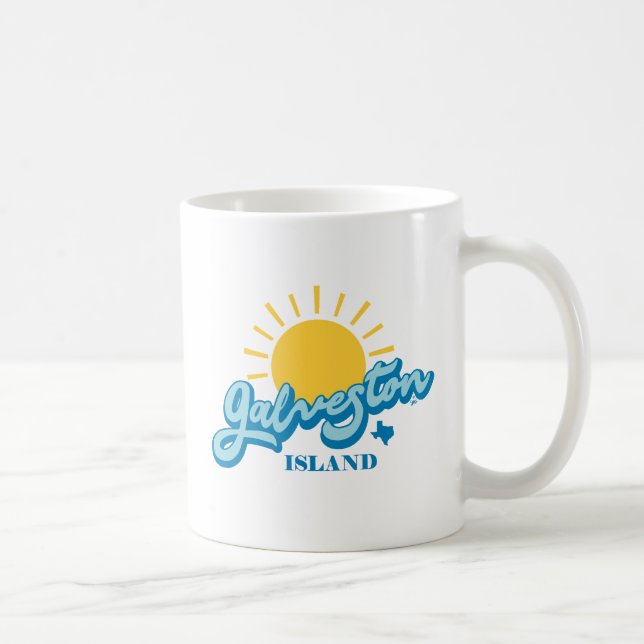 Mug Ensoleillé ! Galveston Island Texas (Droite)