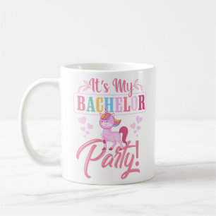 Mug Enterrement de vie de garçon Licorne Mignonne