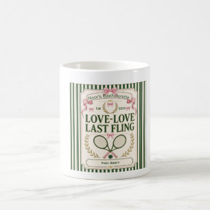Mug Enterrement de vie de jeune fille tennis personnal