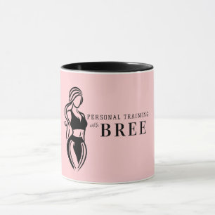 Mug Entraînement Personnel de Fitness Féminin Minimali