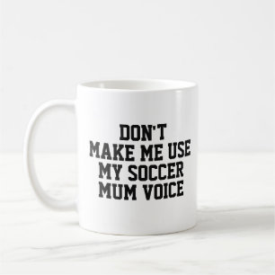Mug Entraîneur de football moderne voix maman de footb