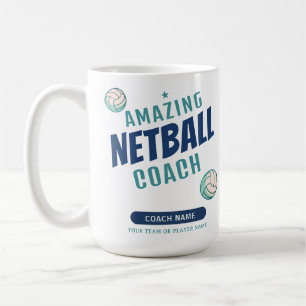 Mug Entraîneur de Netball Incroyable Nom Personnalisé