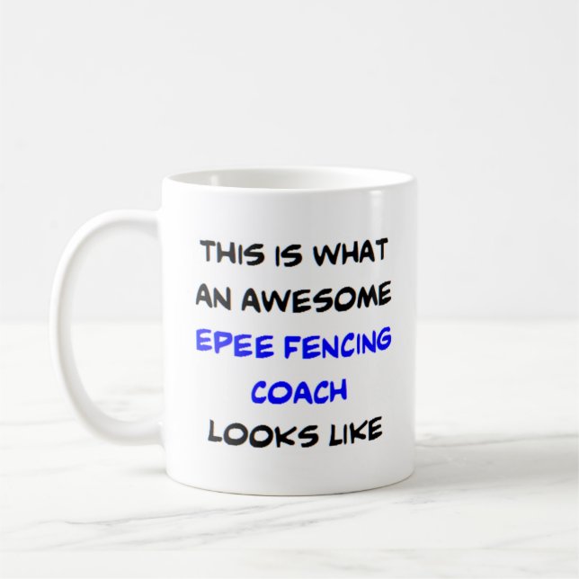 Mug entraîneur d'escrime epee, génial (Gauche)