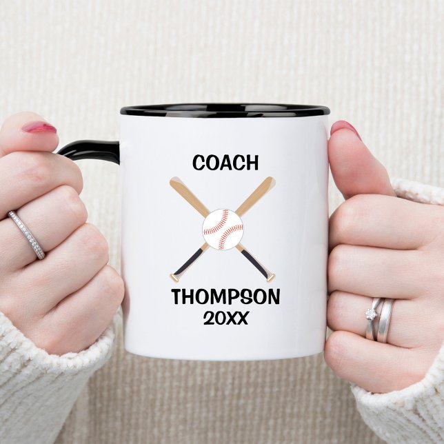 Mug Entraîneur Personnalisé De Baseball (Créateur téléchargé)