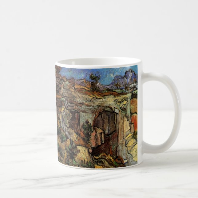 Mug Entrée de Carrière, Saint-Remy par Vincent van Gog (Droite)