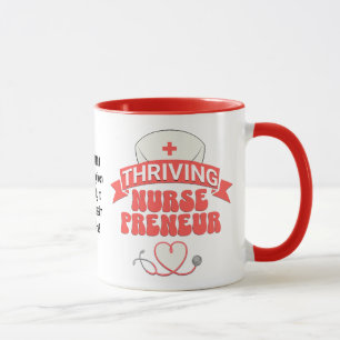 Mug Entrepreneur Infirmière PROSPÈRE sur mesure