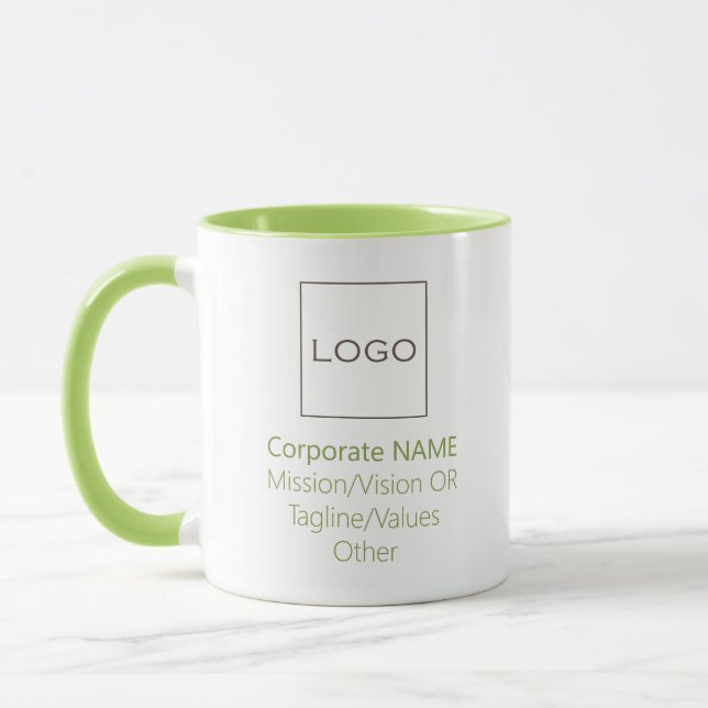 Mug Entreprise Entreprise Logo de l'entreprise Custom  (Gauche)