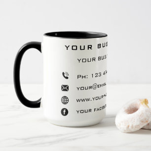 Mug Entreprise Promotionnelle Personnalisée Élégante
