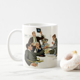 Mug Entreprise Vintage, réunion de cadres de compagnie
