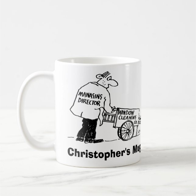 Mug Entreprises de nettoyage de fenêtres. Ajoutez votr (Gauche)