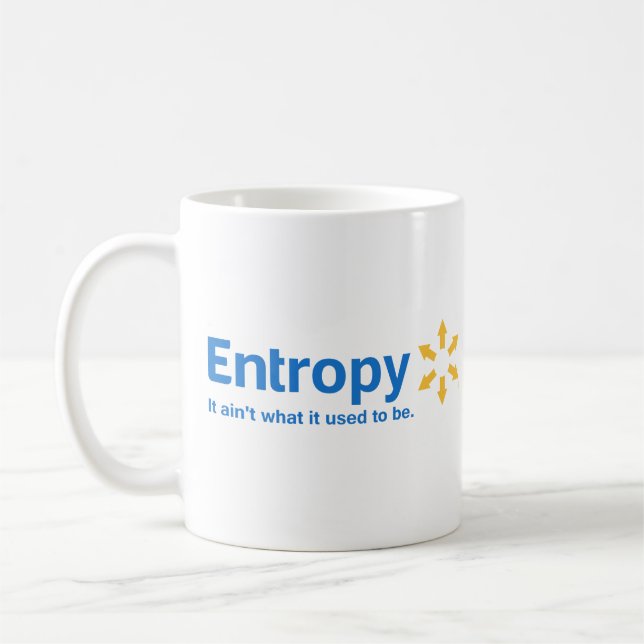 Mug Entropie il n'est pas ce qui était il (Gauche)