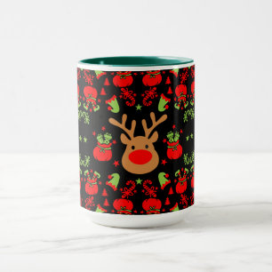 Mug Enveloppement de Noël des elfes amusant