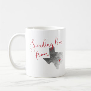 Mug Envoi d'amour du Texas - Saint Valentin