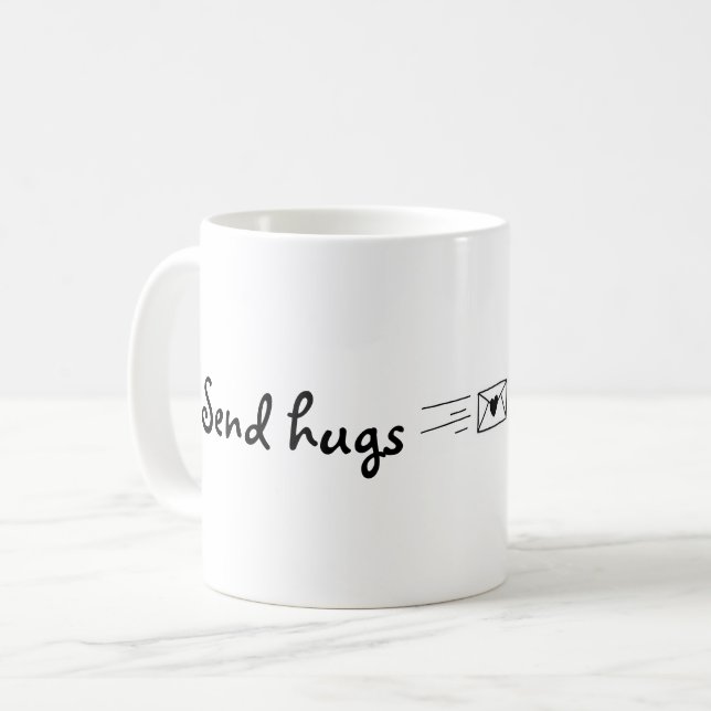 Mug Envoyer des câlins (Devant gauche)