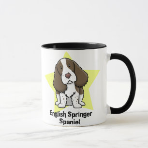 Mug Épagneul de springer anglais d'étoile de Kawaii
