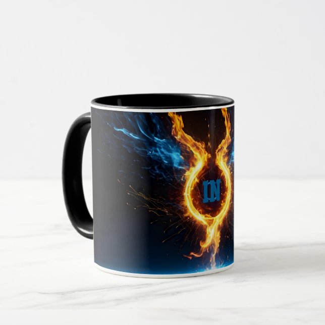 Mug Epic Blue Orange Fire Ring Elemental Magic (Devant gauche)