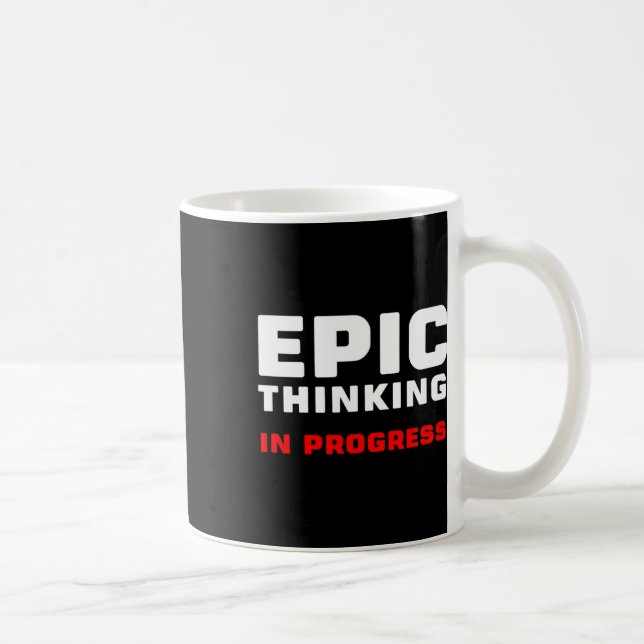 Mug Epic Thinking In Progress Big Ideas Introvert Game (Droite)