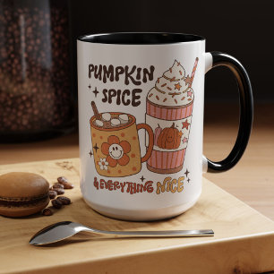 Mug Épice citrouille & Tout Nice, Vibes Automatiques