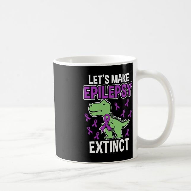 Mug Epilepsie Extinct T-Rex Mois de sensibilisation à  (Droite)