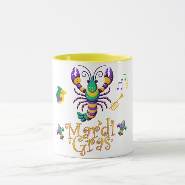 Mug Épis Fleur de lis Mardi Gras (Centre)