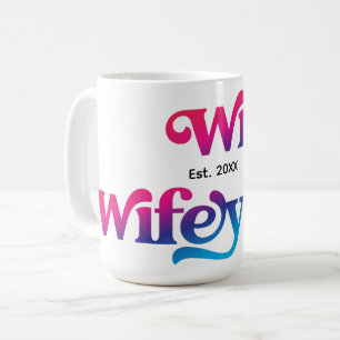 Mug Épouse Couple Anniversaire de Mariage Couleur Pers