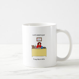 Mug Épouse de travail de joyeux anniversaire