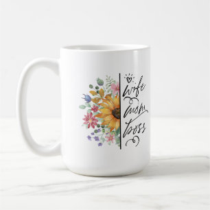 Mug Épouse Maman Patronne Méchante Drôle Tournesol Fêt