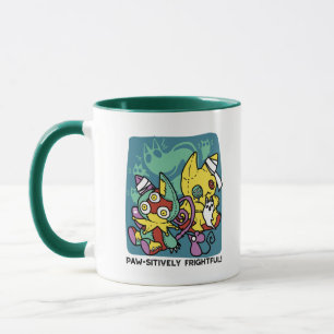 Mug Épouvantablement mignon Chats monstrueux Hallowe