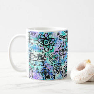 Mug Équations de physique et symboles mathématiques 