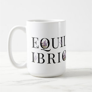 Mug Equilibrio (con fiori viola ; Italiano)