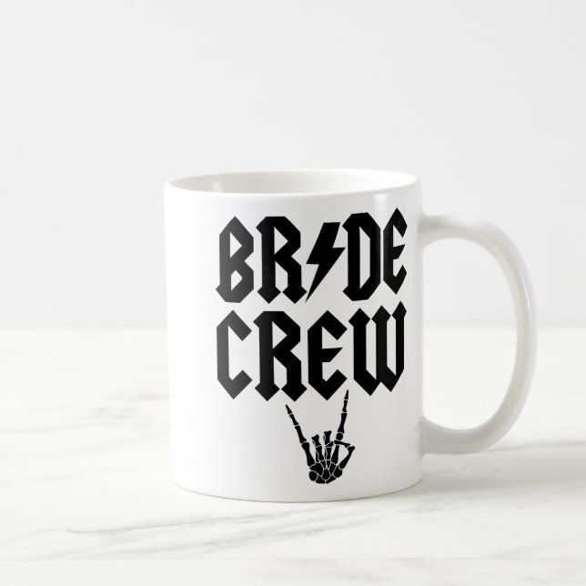 Mug Équipage de mariée Rocher N Rouleau Squelette main (Droite)
