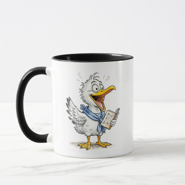 Mug Équipage de marin oiseau comique (Gauche)