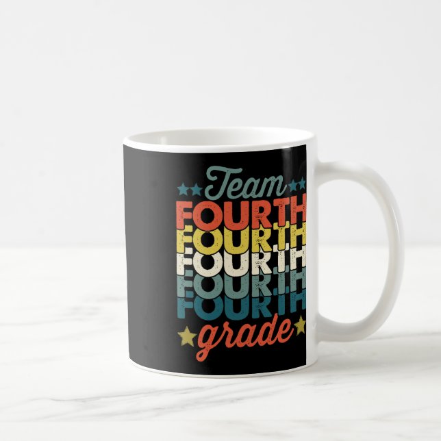 Mug Équipe 4e 4e année Retour à l'école Enseignants (Droite)