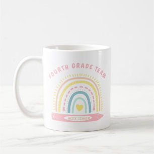 Mug Équipe de 4e année Enseignant retour à l'école