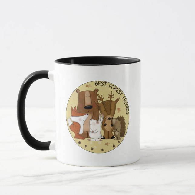 Mug Équipe de bois - Meilleurs amis forestiers/ Indivi (Gauche)