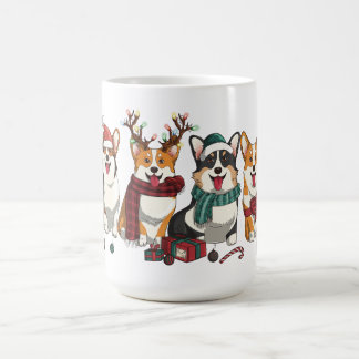 Mug Équipe de Corgi de Noël Chiots de Fêtes Festifs